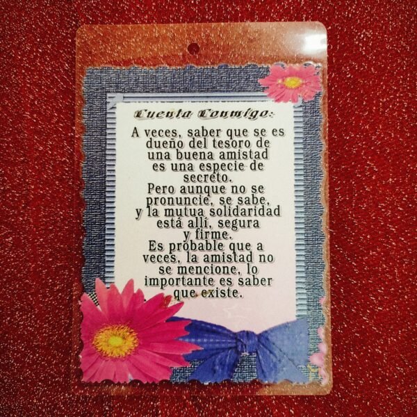 Tarjeta plasticada para parejas ❤️🩵