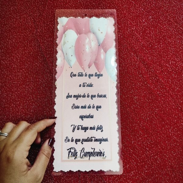 Tarjeta plasticada para cumpleaños ✨✨