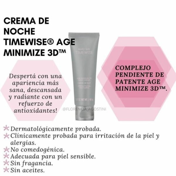 Crema facial de noche para piel mixta o grasa, de Mary Kay $29 Disponible