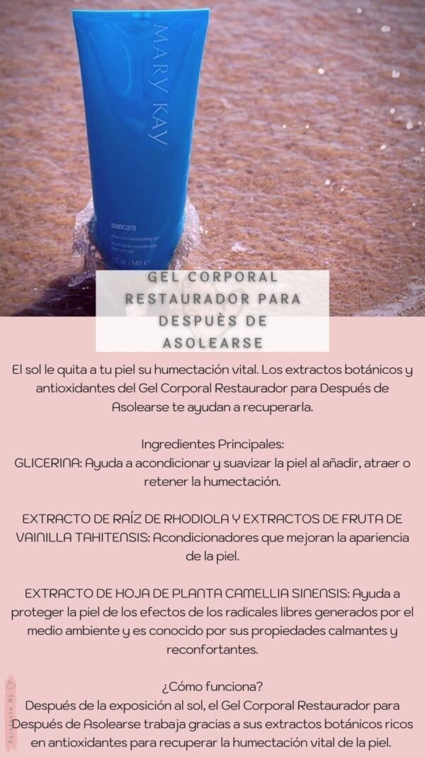 Gel corporal restaurador para después del sol, de Mary Kay