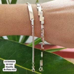 001 Manillas (de hombre y de mujer) 20 USD o al cambio cada una. Plata 925