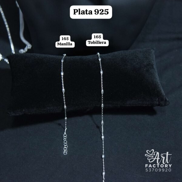 006 Manilla 14$ y Tobillera 16$. Plata 925