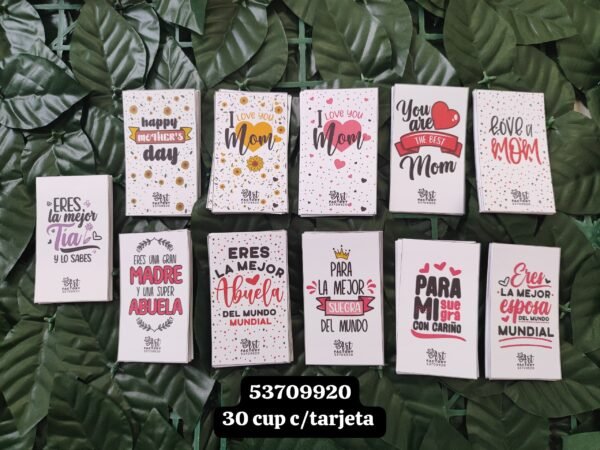 Tarjetas para el día de las madres... 30 cup