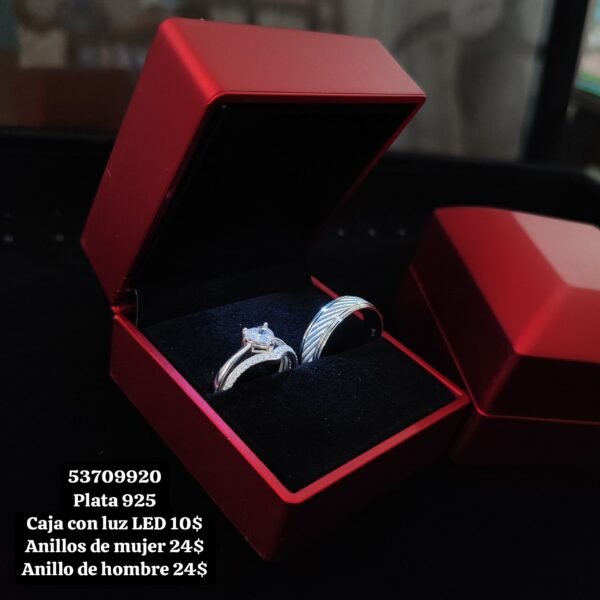 Caja con luz LED para joyas. - Imagen 3