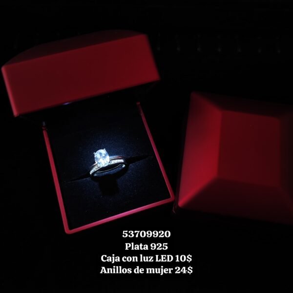 Caja con luz LED para joyas. - Imagen 2