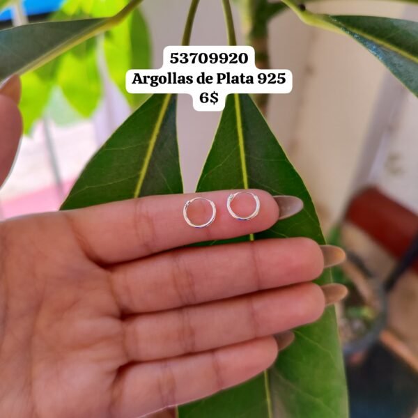 006 Argollas. Plata 925