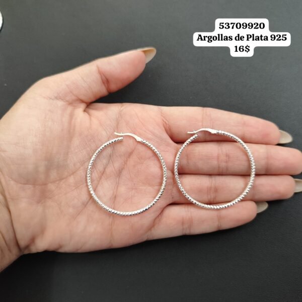 011 Argollas. Plata 925