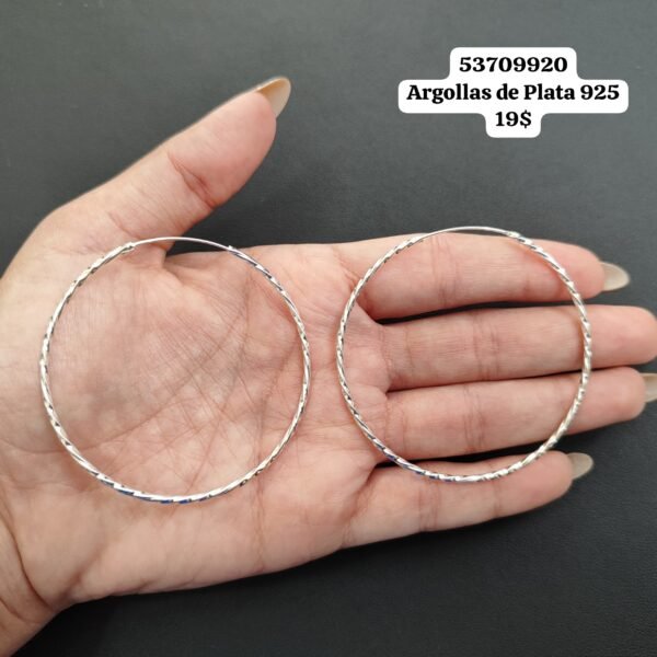 012 Argollas. Plata 925