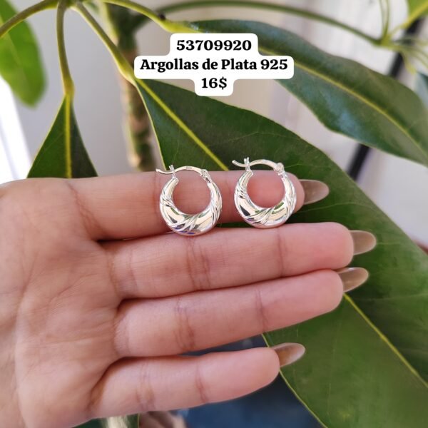 009 Argollas. Plata 925
