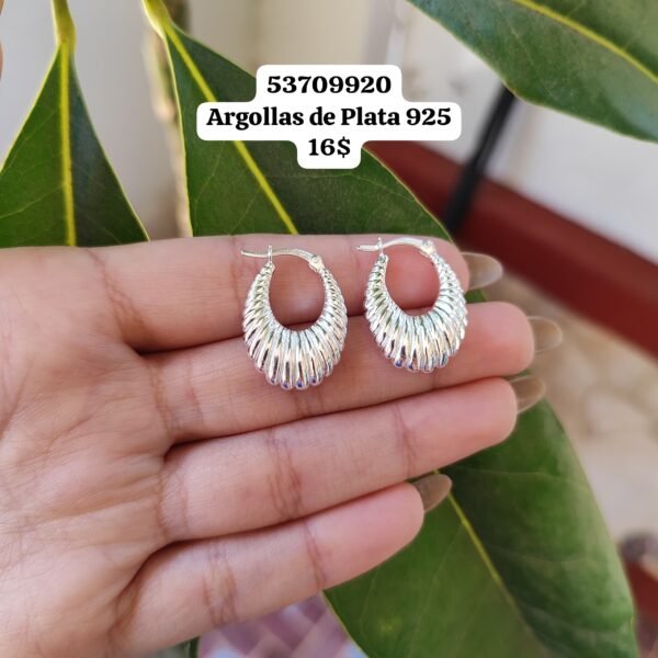 014 Argollas. Plata 925