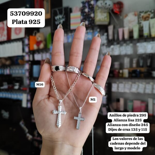 020 Conjunto. Debe ampliar la imagen para ver los valores. Plata 925