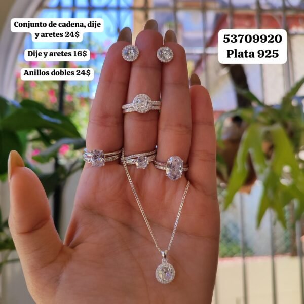 041 Conjunto. Los valores salen en la foto por separado. En USD o al cambio. Plata 925 - Imagen 2