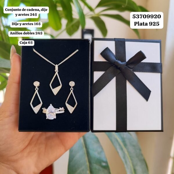 044 Conjunto. Los valores salen en la foto por separado. En USD o al cambio. Plata 925 - Imagen 2