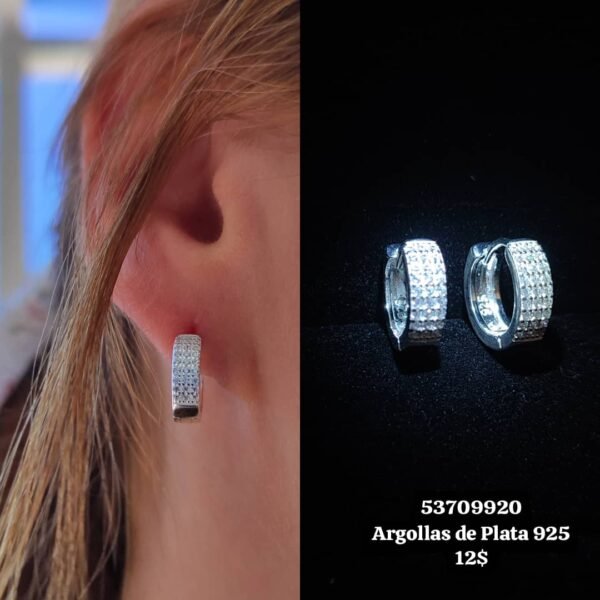 020 Argollas. Plata 925