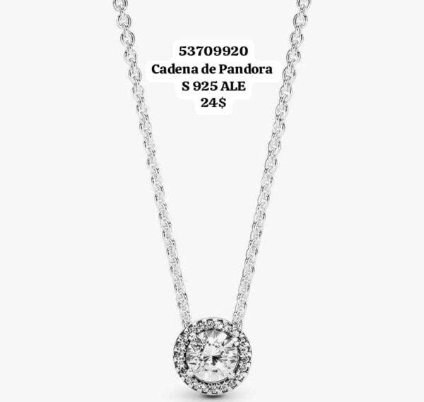 012 F. Cadena con dije. Pandora. S 925 ALE