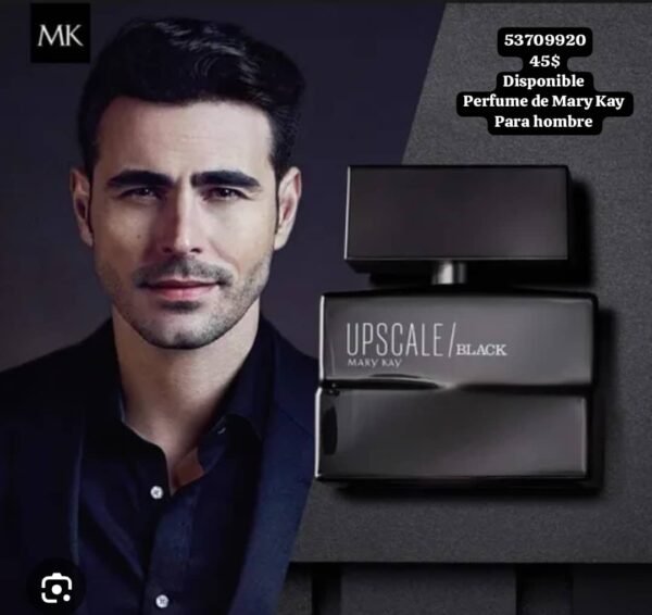 Perfume Upscale Black de Mary Kay para hombre.