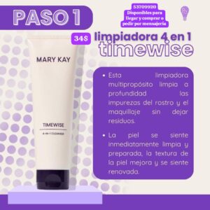 010 Paso 1 Limpiadora de la TIMEWISE de Mary Kay Disponible. No es por encargo.