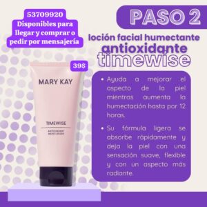 010 Paso 2 Loción Facial Humectante de la TIMEWISE de Mary Kay Disponible. No es por encargo.