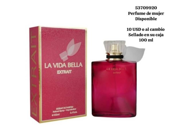 002 La Vida Bella Extrait. Perfume de mujer. Disponible. Sellado en su caja 100 ml
