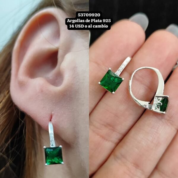 037 Argollas. Plata 925