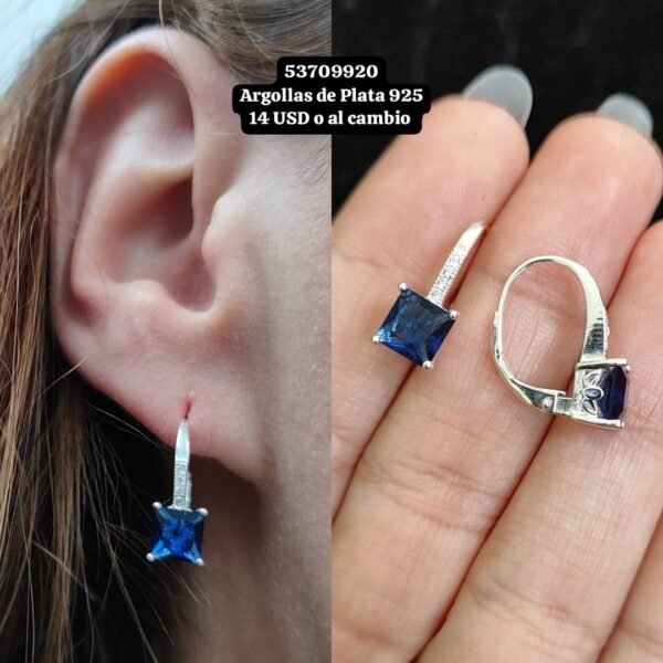 038 Argollas. Plata 925