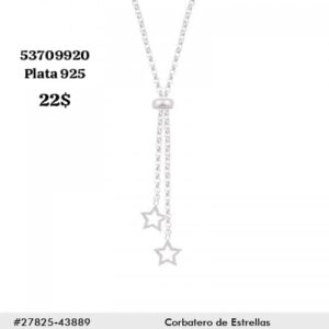 025 Corbateros ajustables. Plata 925