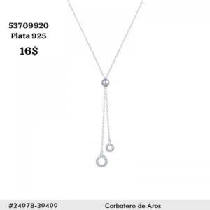 026 Corbateros ajustables. Plata 925