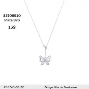 009 Cadena con dije. Plata 925.