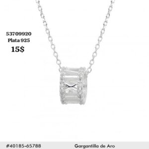 013 Cadena con dije. Plata 925