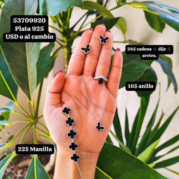 022 Conjunto. Plata 925 (Ampliar la imagen para ver los valores por separado.)