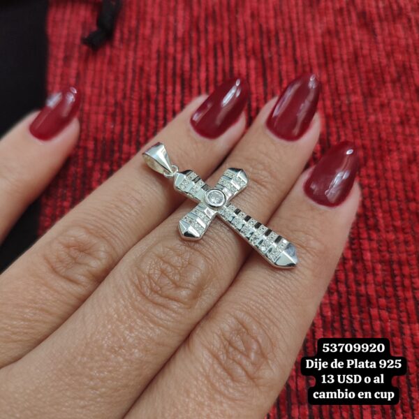 002 Dijes de cruz. Plata 925. - Imagen 9