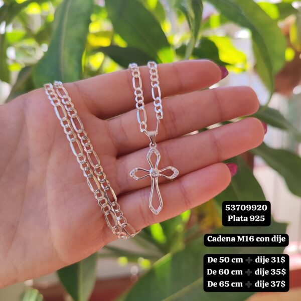 001 Dijes de cruz. Plata 925. En la foto inicial salen los valores de los dijes. - Imagen 7
