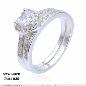 038 Anillos Boda para mujer. Plata 925