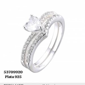 036 Anillos boda para mujer. Plata 925