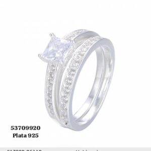 001 Anillos Boda Mujer. (Plata 925)
