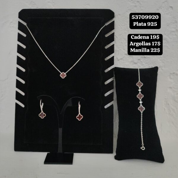 005 Conjunto Van Cleef. Ampliar la imagen para ver los valores por separado. USD o al cambio. Plata 925 - Imagen 5
