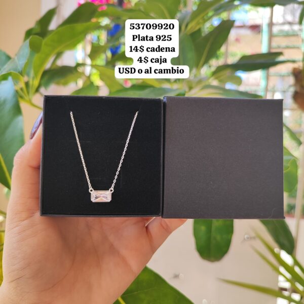 010 Cadena con dije. Plata 925 - Imagen 2