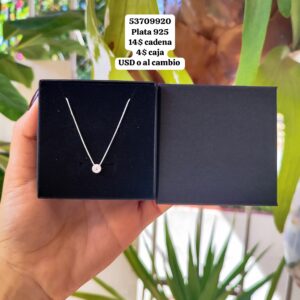 006 Cadena con dije. Plata 925.