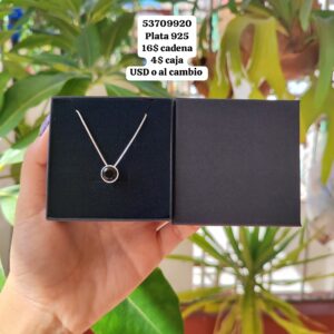 014 Cadena con dije. Plata 925
