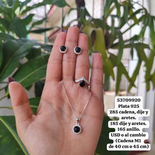 027 Conjunto. Plata 925 (Ampliar la imagen para ver los valores por separado.)