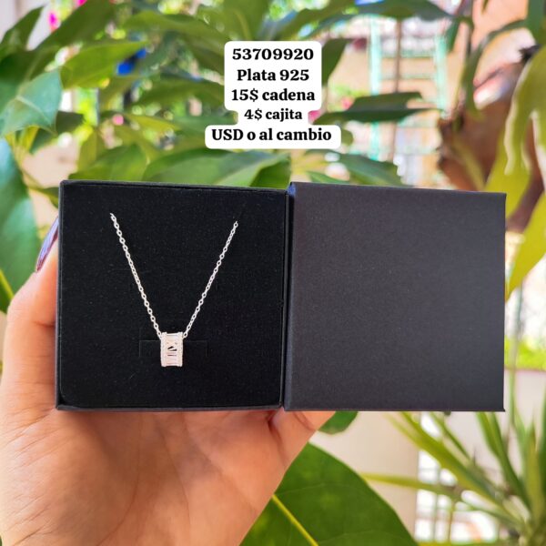 013 Cadena con dije. Plata 925 - Imagen 2