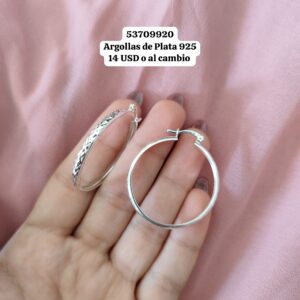 052 Argollas. Plata 925