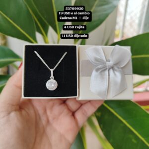 040 Cadena con dije de Plata 925