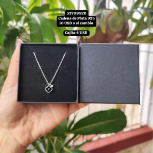 035 Cadena con dije Van Cleef de Plata 925