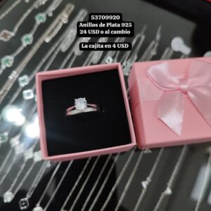 027 Anillos de Plata 925 Talla 7