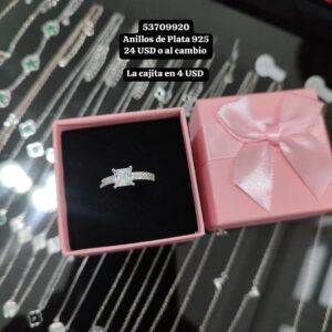 030 Anillos de Plata 925 Talla 7