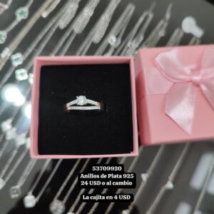 028 Anillos de Plata 925 Talla 7