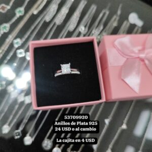 032 Anillos de Plata 925 Talla 6