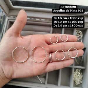 006 Argollas. Plata 925