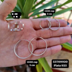 006 Argollas. Plata 925